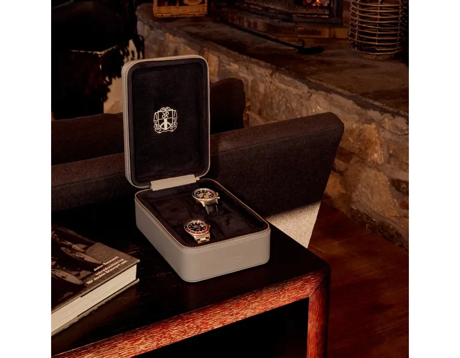 obrazek 2 Wysokiej jakości etui skórzane na cztery zegarki