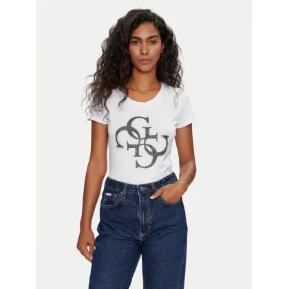Zdjęcie Guess T-Shirt W4YI37 J1314 Biały Regular Fit