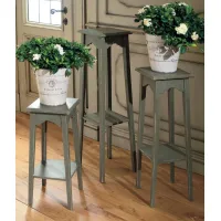 Zdjęcie Stylowe stoliki kwiatowe w stylu prowansalskim 3szt - Interiors Italia