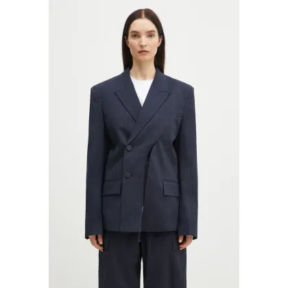 Zdjęcie Ottolinger marynarka Oversize Split Blazer kolor granatowy jednorzędowa 123-600723-01