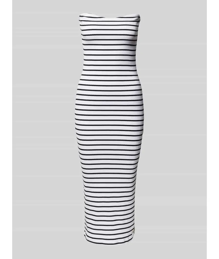 obrazek 1 Sukienka midi z efektem prążkowania