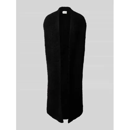 Zdjęcie Kamizelka długa z dzianiny z mieszanki bouclé i żywej wełny