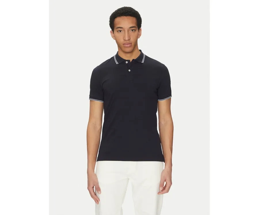 obrazek 1 Geox Polo M5510R T3236 F1624 Granatowy Regular Fit