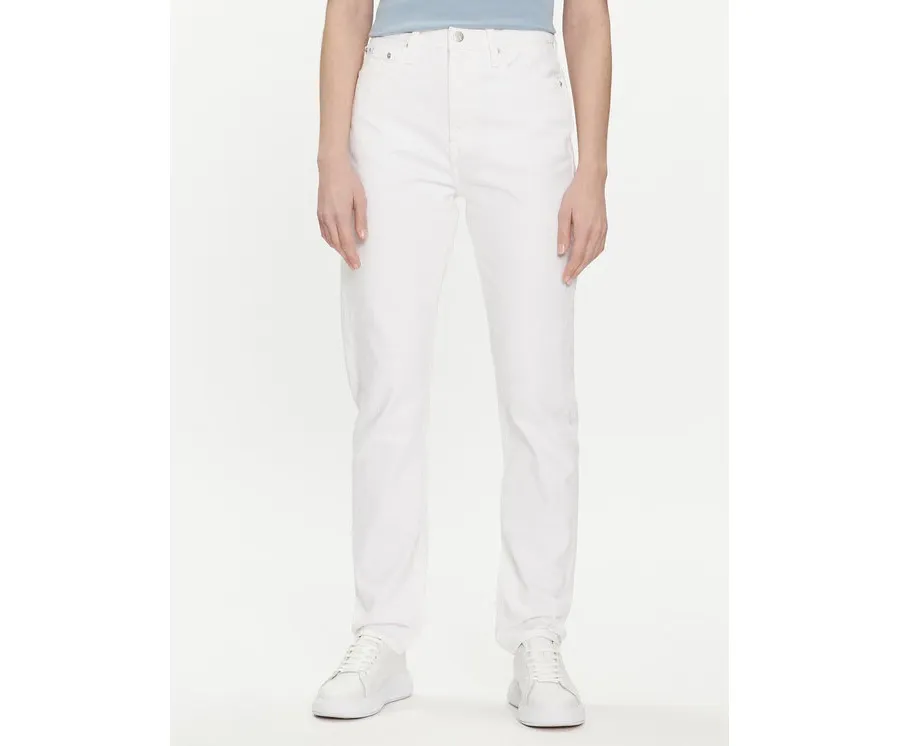 obrazek 1 Calvin Klein Jeans Jeansy Authentic J20J222741 Biały Slim Fit