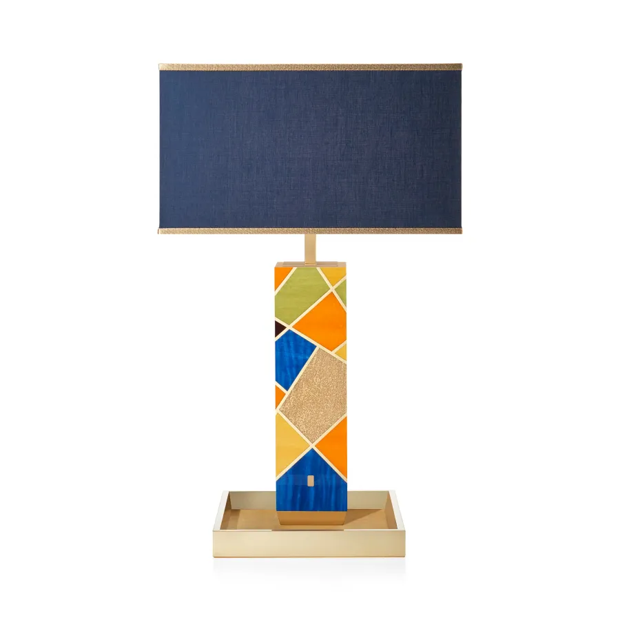 obrazek 1 Ekskluzywna lampa stołowa wykonana z drewna