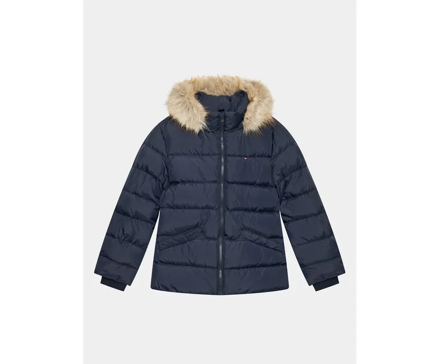 obrazek 1 Tommy Hilfiger Kurtka puchowa Essential KG0KG07399 D Granatowy Regular Fit