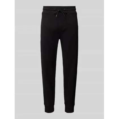 Zdjęcie Spodnie dresowe o kroju slim fit z fakturowanym wzorem model ‘Lamont’