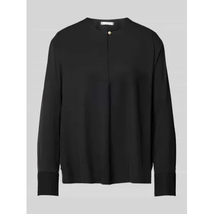 Zdjęcie Bluzka z czystej wiskozy z detalem z logo model ‘FLUID’