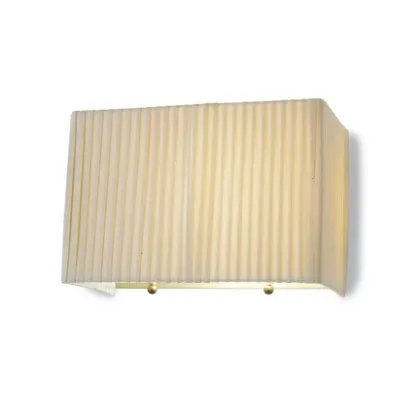 Zdjęcie Designerska lampa z tkaniny wykończona polerowanym chromem
