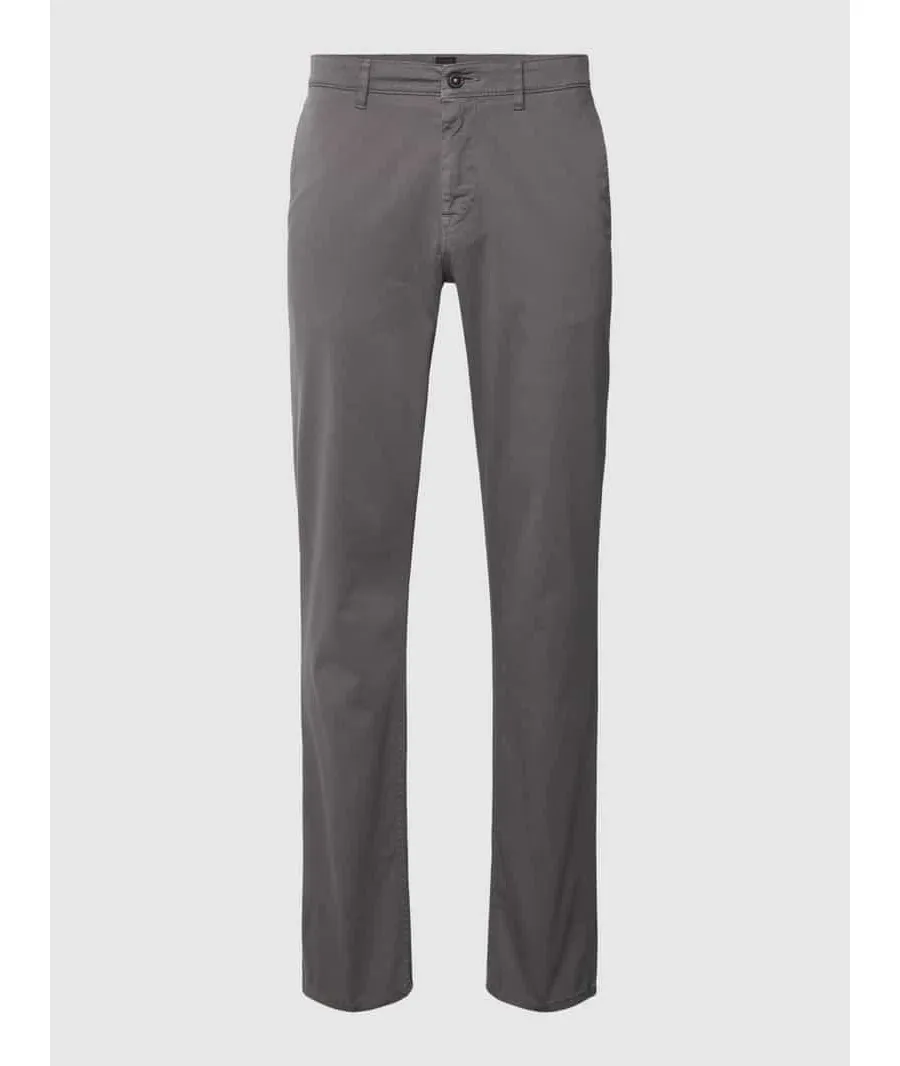 obrazek 1 Chinosy o kroju regular fit w jednolitym kolorze