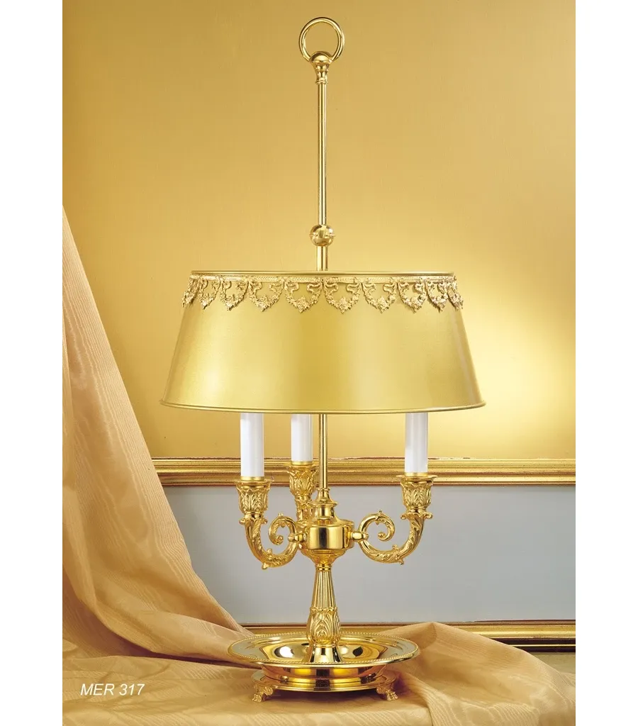 obrazek 1 Lampa stołowa ze złotego mosiądzu