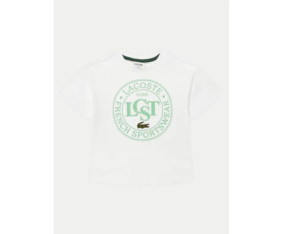 obrazek 1 Lacoste T-Shirt TJ2463 Biały Regular Fit