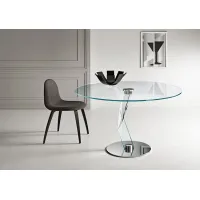 Zdjęcie Luksusowy okrągły szklany stół do salonu - Tonelli Design
