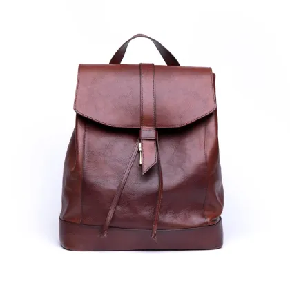 Zdjęcie Włoski plecak męski wykonany z naturalnej skóry - Ikunico