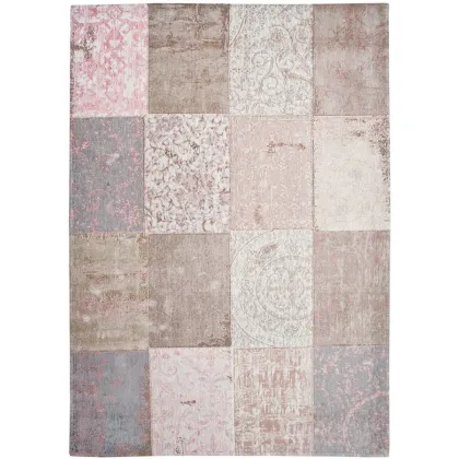 Zdjęcie Stylowy różowy dywan patchwork - BOLSHOI PINK 8238