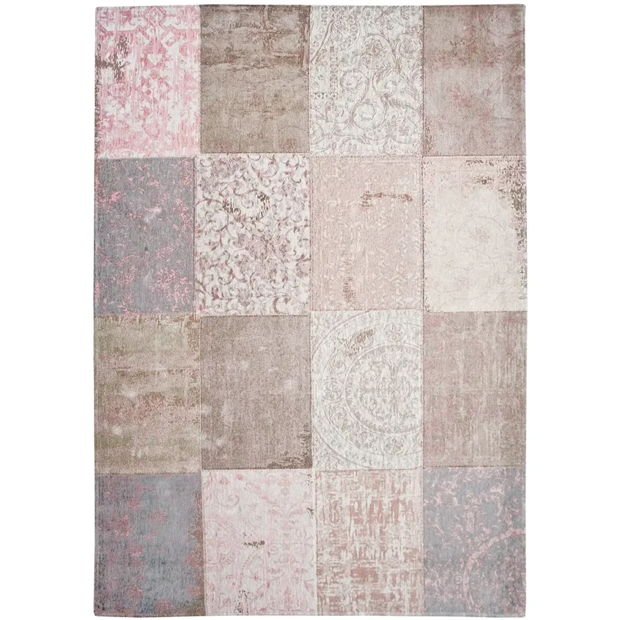 obrazek 1 Stylowy różowy dywan patchwork - BOLSHOI PINK 8238