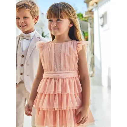 Zdjęcie Mayoral Sukienka elegancka 3912 Różowy Regular Fit