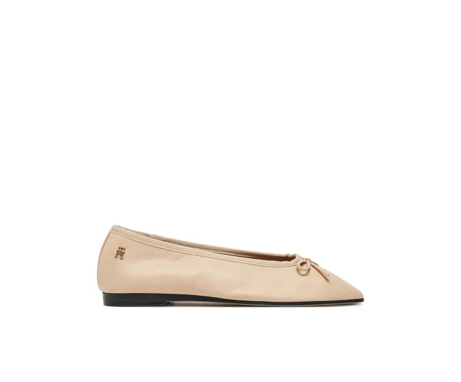 obrazek 1 Tommy Hilfiger Baleriny Soft Leather Ballerina Bow FW0FW08355 Różowy