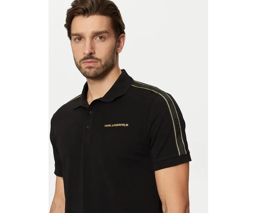 obrazek 1 KARL LAGERFELD Polo 745461 551235 Czarny Regular Fit