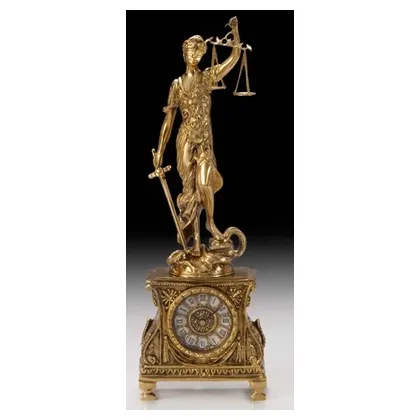 Picture Bronze table clock