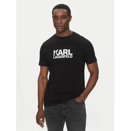 Zdjęcie KARL LAGERFELD T-Shirt 755087 552235 Czarny Regular Fit