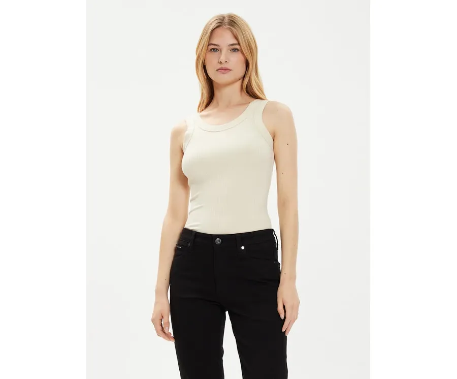 obrazek 1 Calvin Klein Top K20K207190 Beżowy Slim Fit