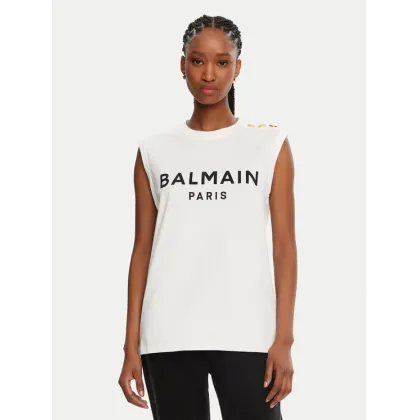 Zdjęcie Balmain Top CF1ED001BB02 Biały Relaxed Fit