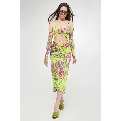 Zdjęcie Sukienka midi VERSACE JEANS COUTURE Versace Jeans Couture
