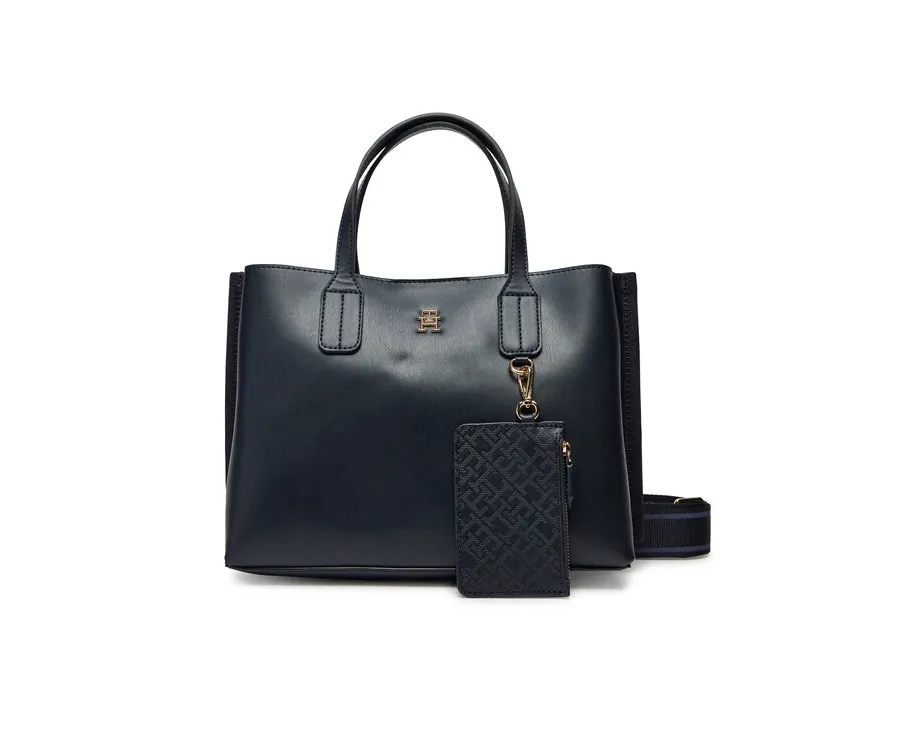 obrazek 1 Tommy Hilfiger Torebka Th Distinct Mini Tote AW0AW17192 Granatowy