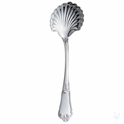 Picture A unique silver-plated spoon in the shape of a shell - Zaramella Argenti
