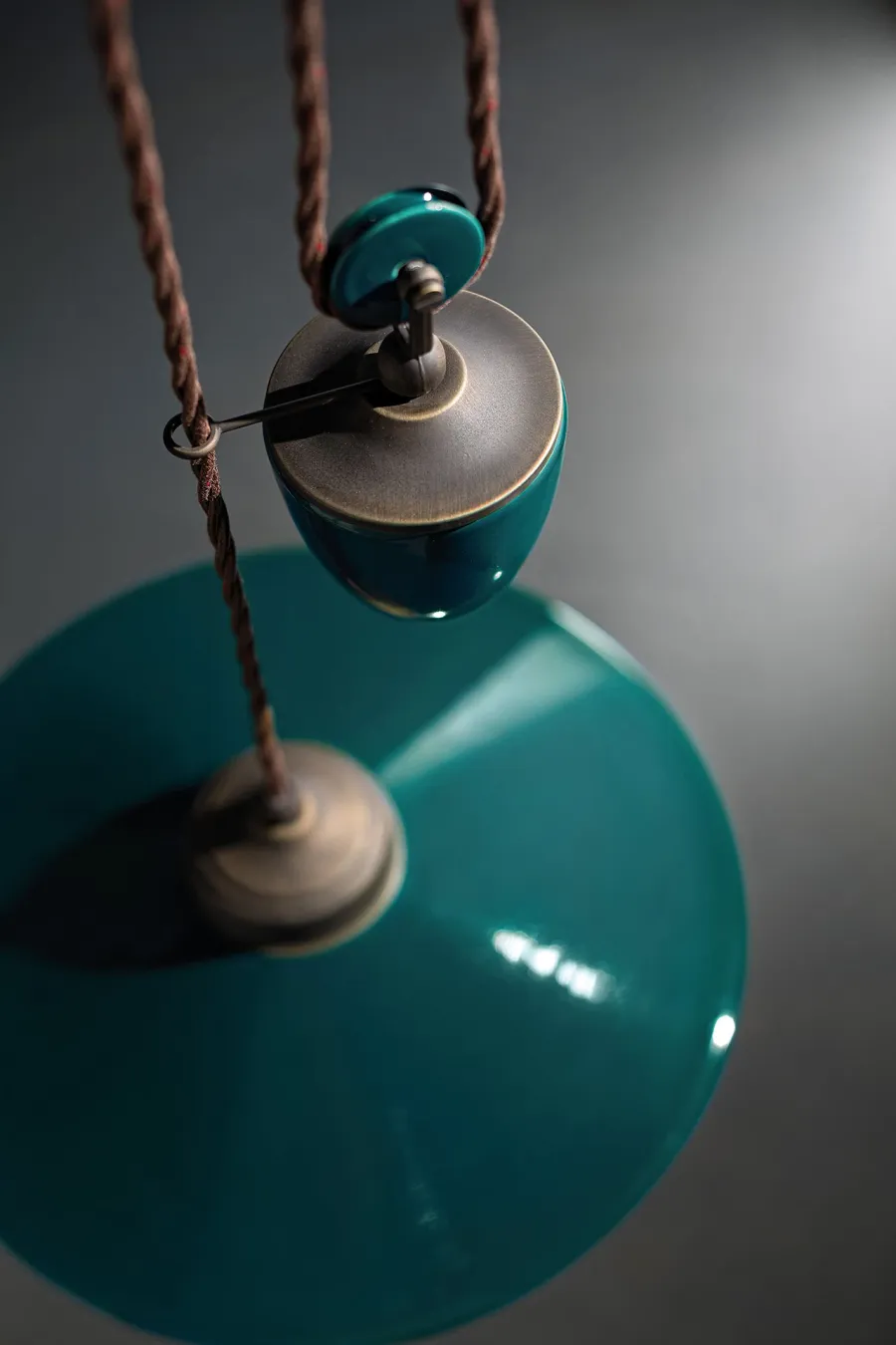 obrazek 6 Stylowa włoska wisząca lampa sufitowa retro