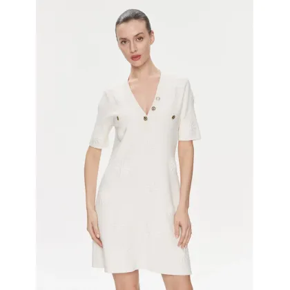 Zdjęcie TWINSET Sukienka dzianinowa 241TP3095 Écru Regular Fit