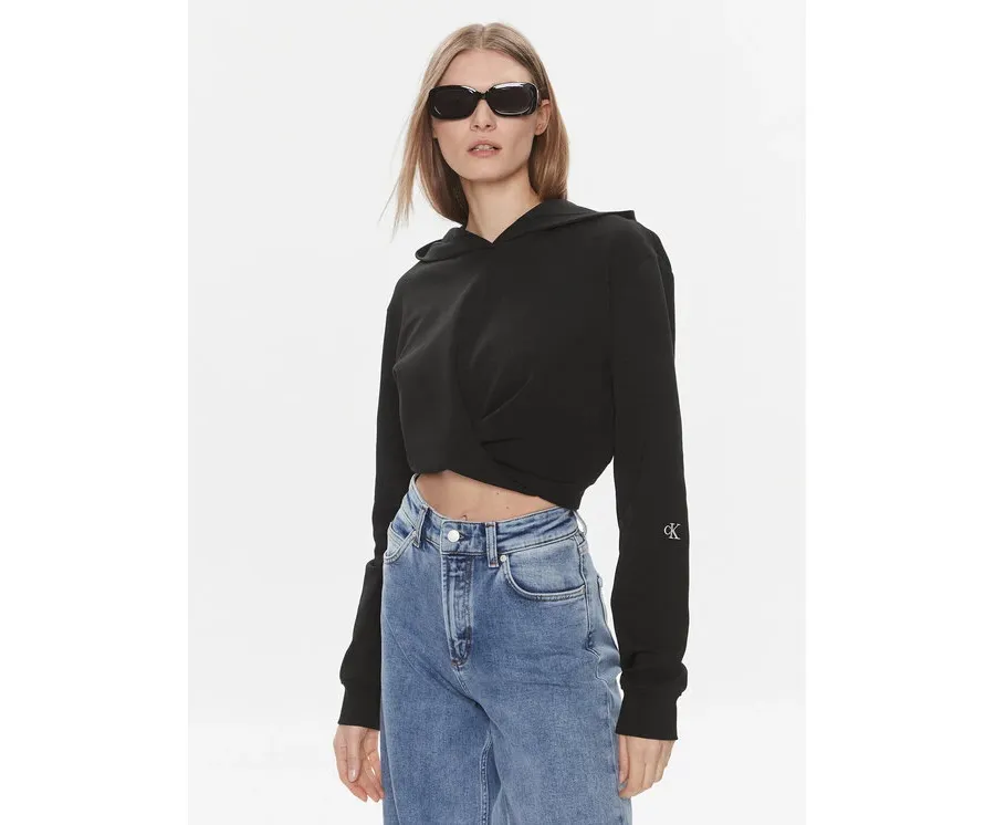 obrazek 1 Calvin Klein Jeans Bluza J20J222551 Czarny Regular Fit