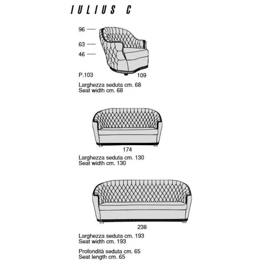 obrazek 5 Klasyczna pikowana sofa do wyjątkowych wnętrz – Mascheroni