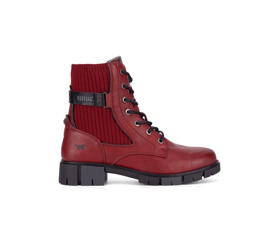 obrazek 1 Mustang Botki 1443-502 Czerwony