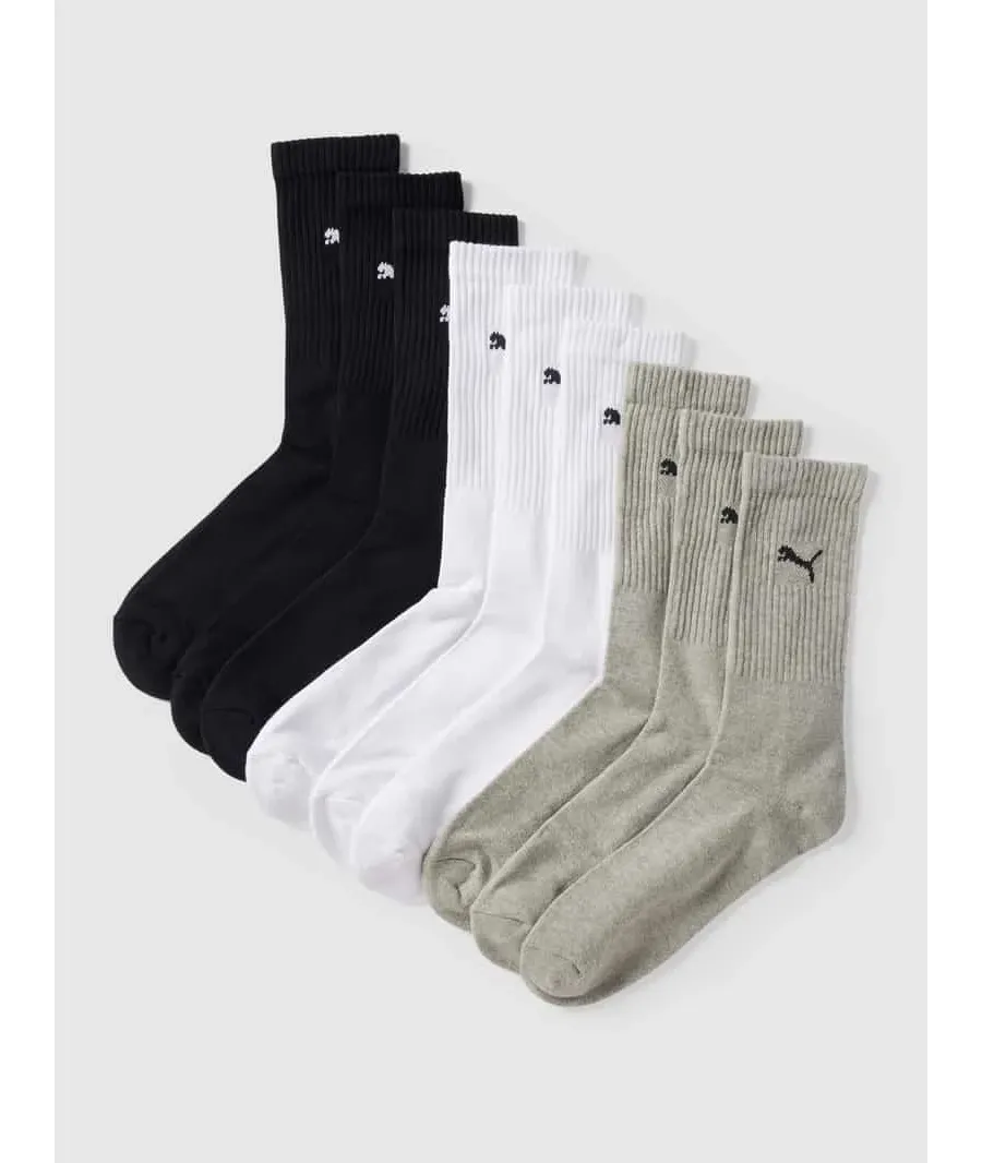 obrazek 1 Skarpety z detalami z logo w zestawie 9 szt. model ‘UNISEX CREW SOCK’
