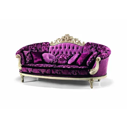 Zdjęcie Włoska trzyosobowa antyczna sofa do salonu