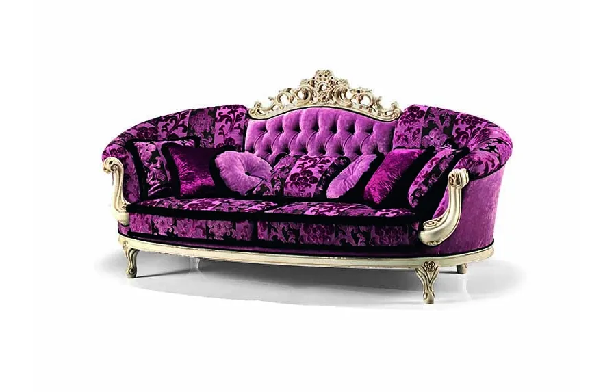 obrazek 1 Włoska trzyosobowa antyczna sofa do salonu