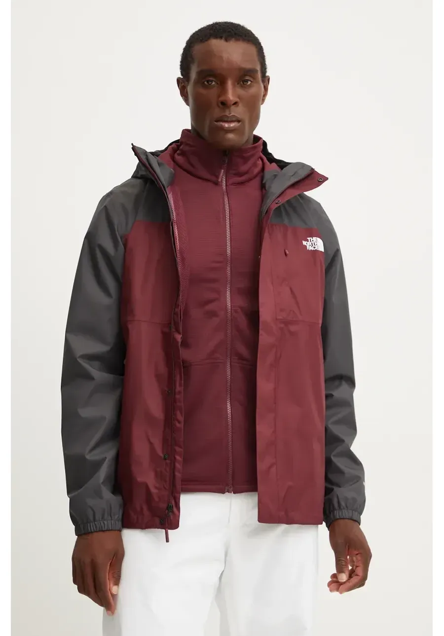 obrazek 1 The North Face kurtka outdoorowa Quest Triclimate kolor bordowy NF0A3YFH7OK1
