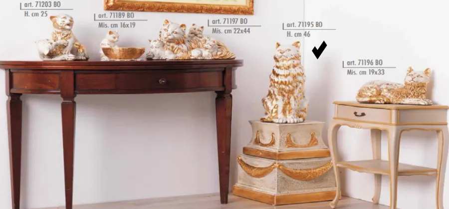 obrazek 1 Siedzący kot perski 46cm - Valle d'oro Patchi