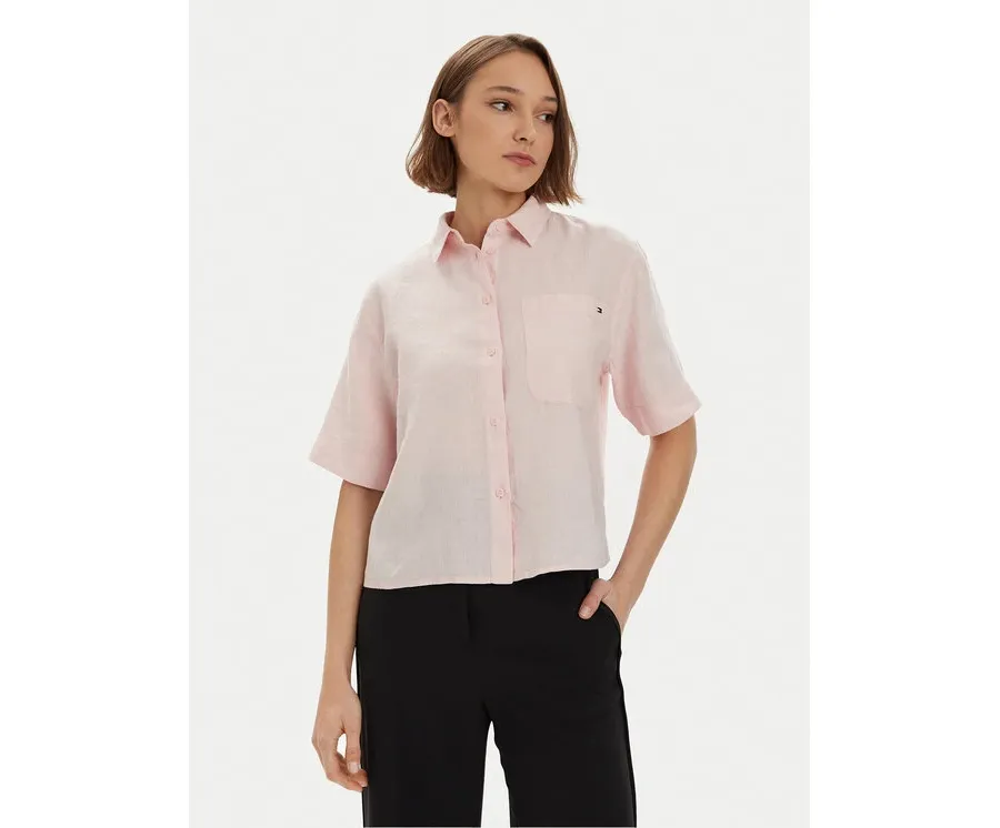 obrazek 1 Tommy Hilfiger Koszula WW0WW41392 Różowy Relaxed Fit