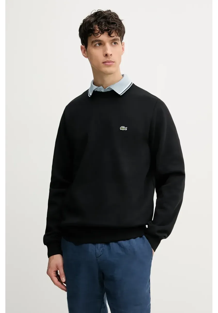 obrazek 1 Lacoste bluza męska kolor czarny gładka