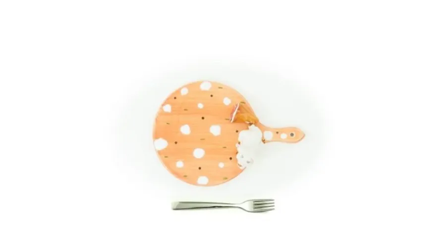 obrazek 2 Mały okrągły talerz zdobiony małym prosiątkiem - Le Ceramiche