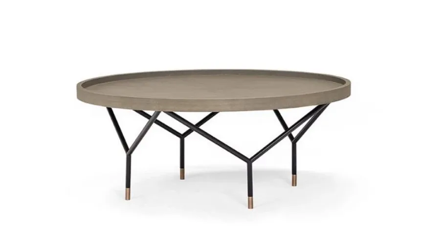 obrazek 1 Designerski stolik kawowy Ava z drewnianym blatem