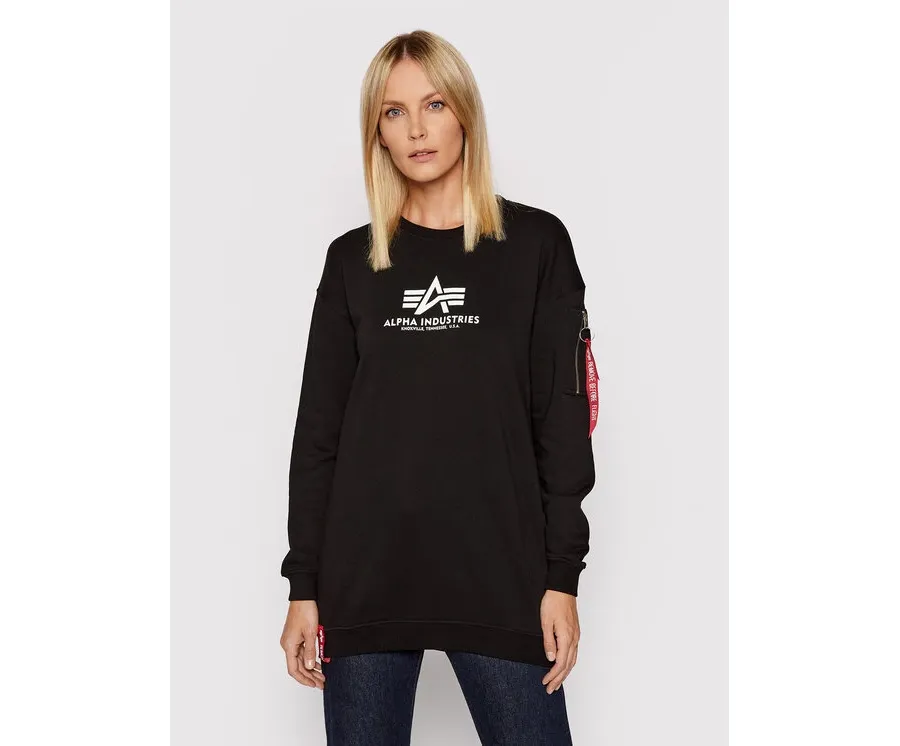 obrazek 1 Alpha Industries Bluza Basic 128053 Czarny Oversize
