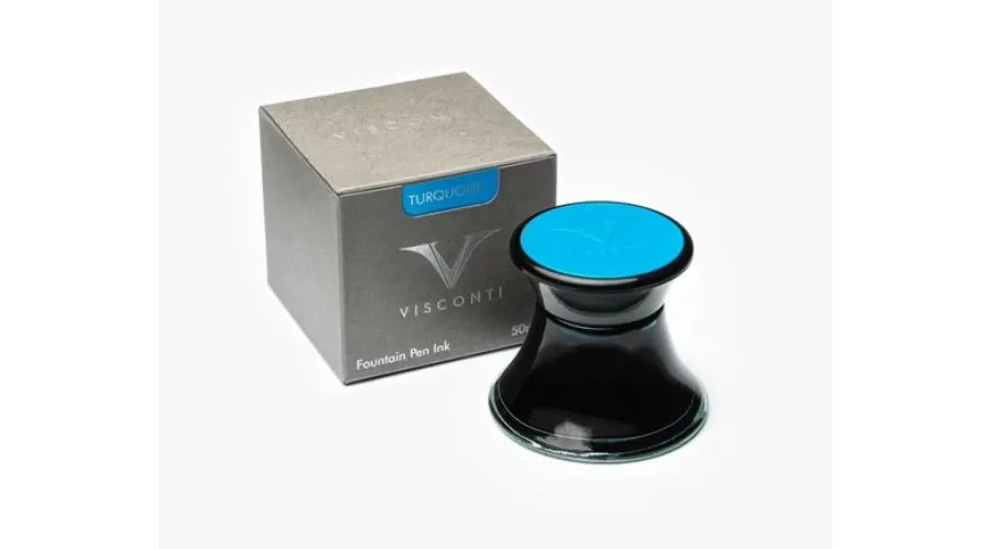 obrazek 1 Ładny szklany kałamarz Visconti Turquoise