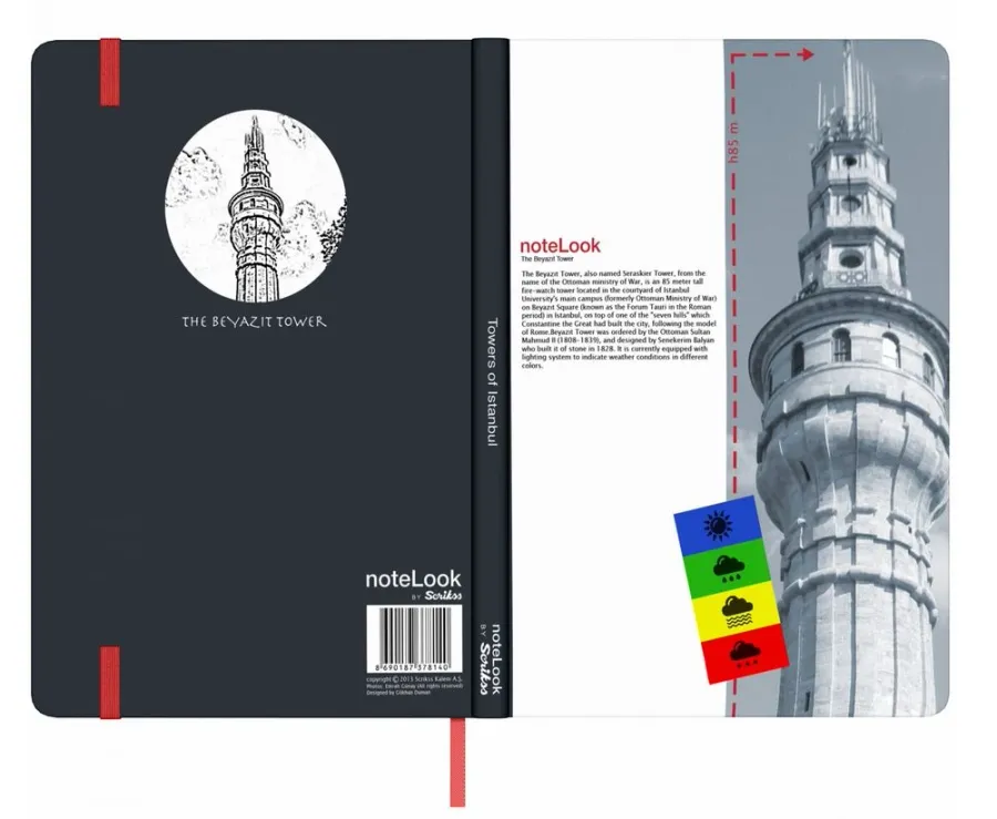 obrazek 6 Oryginalny dziennik z wizerunkiem The Beyazit Tower