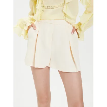 Zdjęcie TWINSET Szorty materiałowe 241TT2103 Beżowy Loose Fit