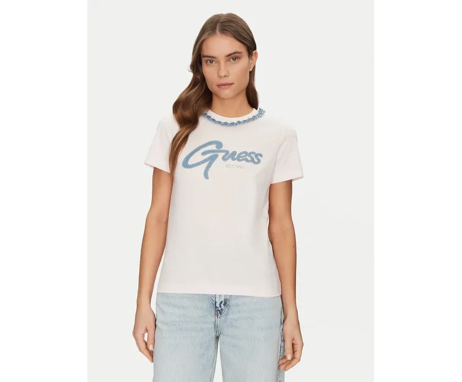 obrazek 1 Guess T-Shirt W5GI03I3Z14 Różowy Regular Fit