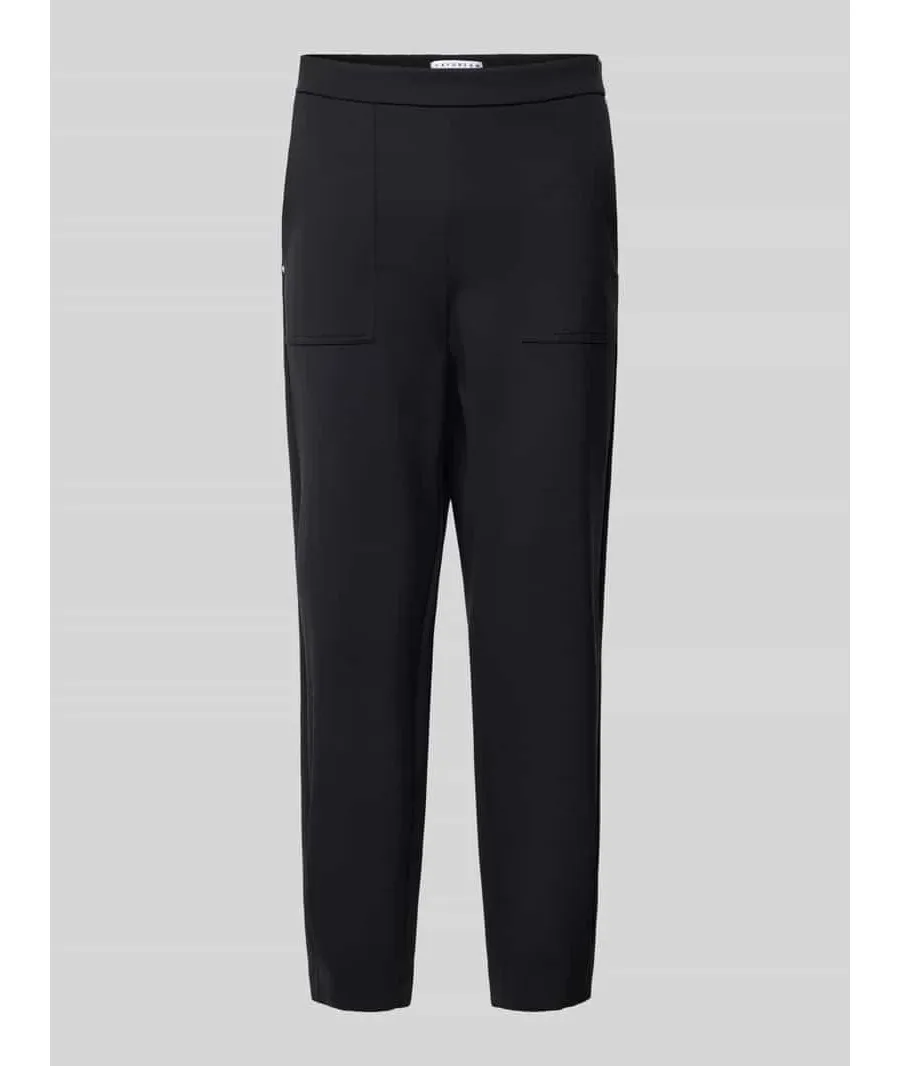 obrazek 1 Spodnie materiałowe o kroju slim fit z nakładanymi, wpuszczanymi kieszeniami model ‘Twist’